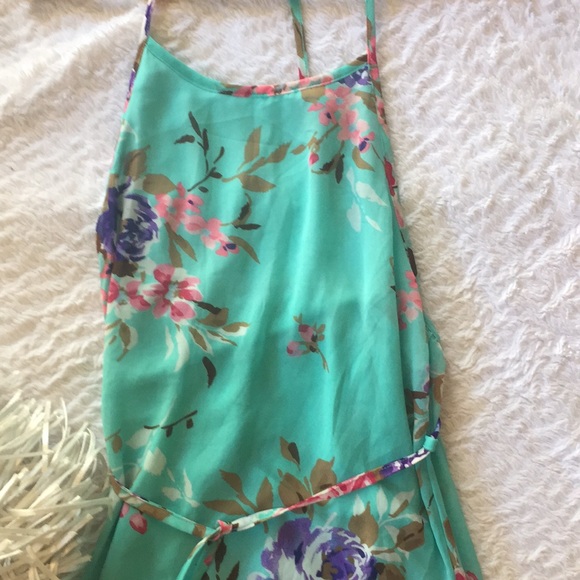 L'ATISTE NWOT Hawaiian Print T Back Summer Dress - Picture 4 of 8